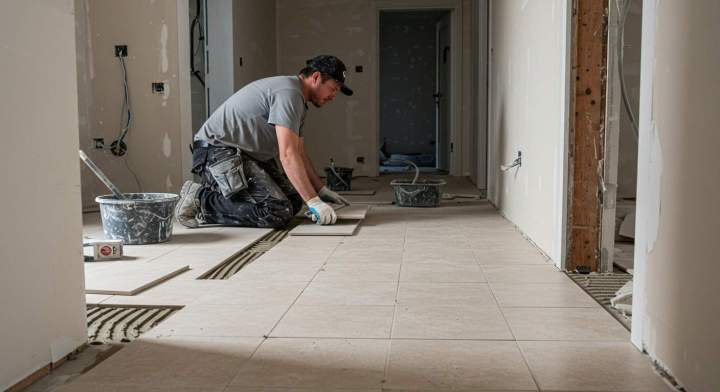 Pose de revêtements de sols et de murs impeccables